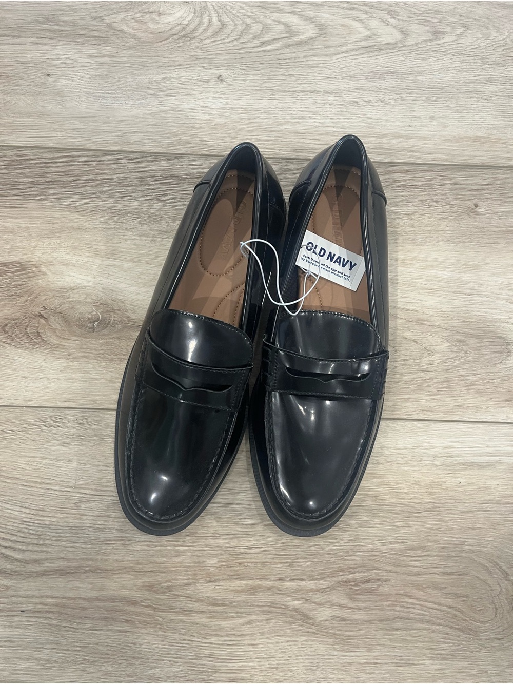 Old Navy Black Slip-On Penny Loafers for Men